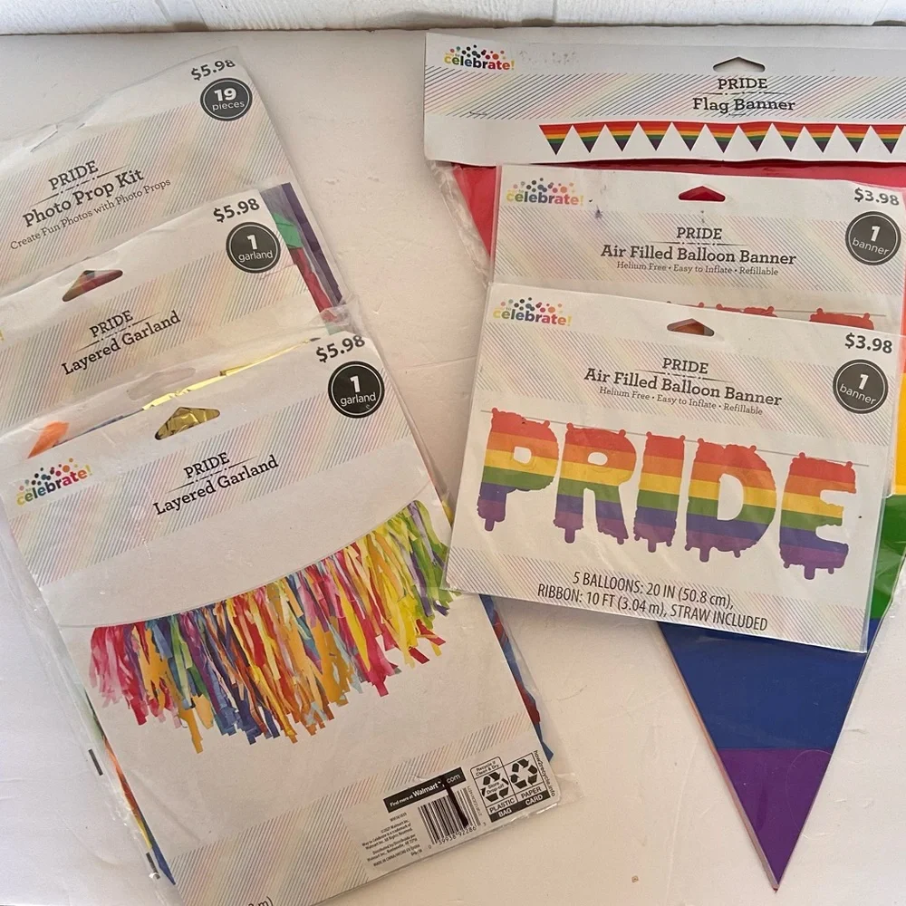 PRIDE DECORATIONS BUNDLE NWT